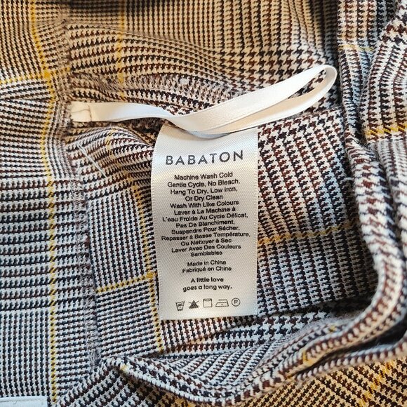 VGUC Aritzia Babaton Jethro Wrap Mini Skirt in Plaid - Sz 4 - Picture 5 of 6